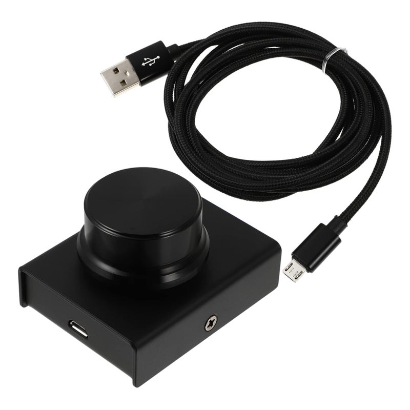 USB Volume Control Knob with Mute Function Multimedia Controller for PC Laptop Gaming Easy Volume Windows Compatible Cable Included - Image 2
