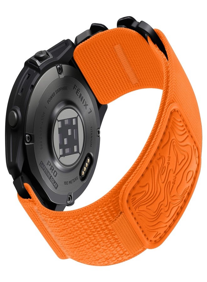 Bandletic 22mm Quick Fit Band - Nylon Compatible with Garmin Fenix 8 45mm/Fenix 7/7 Pro/6/6 Pro/5/5 Plus/Instinct 2/Forerunner 965/955/945/935/Approach S70 47mm/S62/S60/Epix 2 Pro 47mm/Quatix 7/6/5 - Image 1
