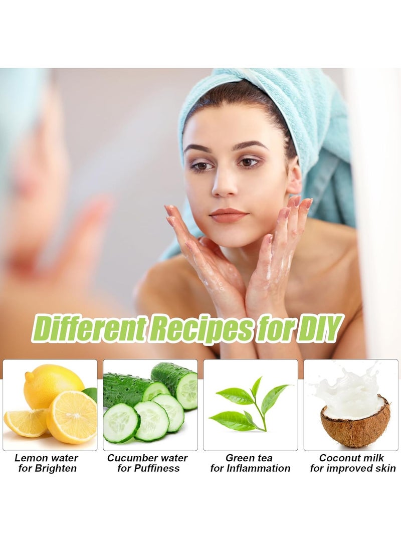 Face Bowl for Ice with Built-In Icetray, Silicone Ice Facial Folding Washbasin, Facial Plunge Bowl, Face Icebath at Home(green) - Image 5