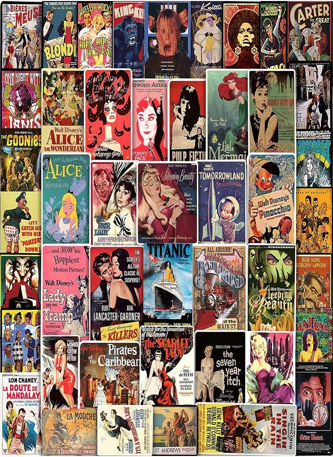 ستيكرز ملصقات أفلام الثمانينات، 25 قطعة، مقاس 6×9 سم، بدون تكرار  - Image 1