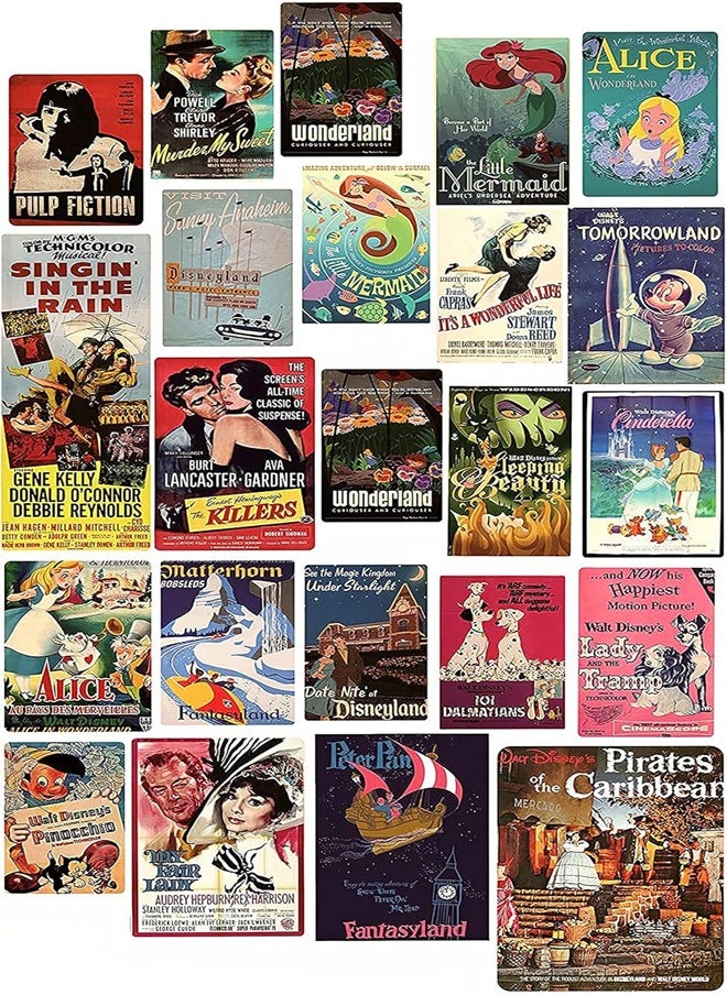 ستيكرز ملصقات أفلام الثمانينات، 25 قطعة، مقاس 6×9 سم، بدون تكرار  - Image 4