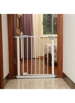 Safe-O-Kid ® Metal Baby Safety Gate With 1 Year Manufacturer Warranty, No Dril Requried, (75-85 Cm) Adjustable, 2 Way Auto Close, Barrier For Stairs, Door And Hallways, Barrier Fence-Grey  - Image 1