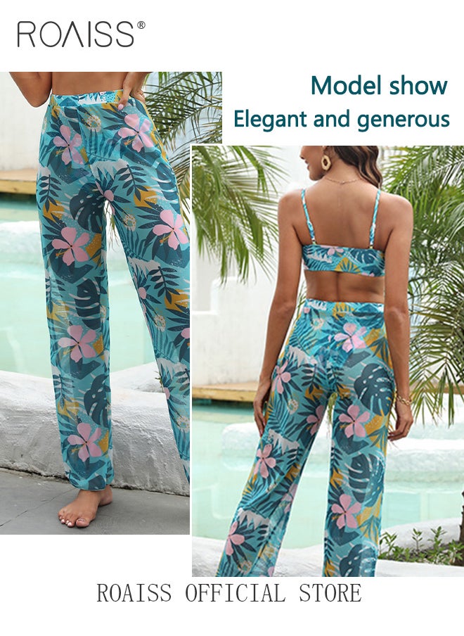 3 Pieces Tropical Plant Print Split Bikini Swimsuit Involves Tube Top and Swim Trunks with Beach Trousers - pzsku/Z3A5272C1D97FC4BB07D2Z/45/_/1703296749/8a72c14e-24ec-49e7-be41-6d3bdf7dfce6