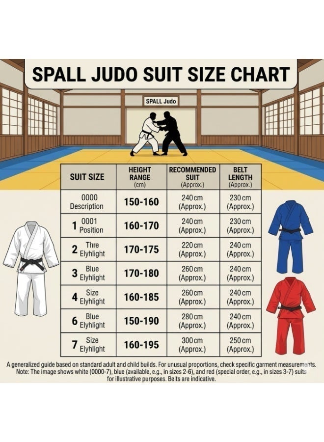 Spall Judo Suit for Training & Competition – All Sizes Available, Durable Martial Arts Uniform with Jacket & Pants - Image 4