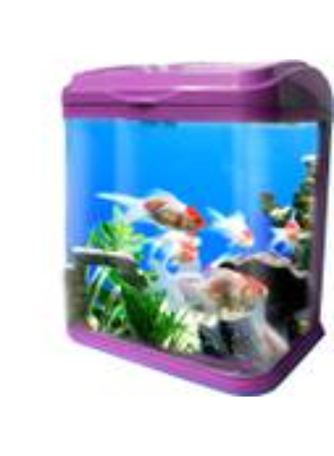 Aquarium small fish tank glass Pink color JEBO R-232 for home and office - Image 2