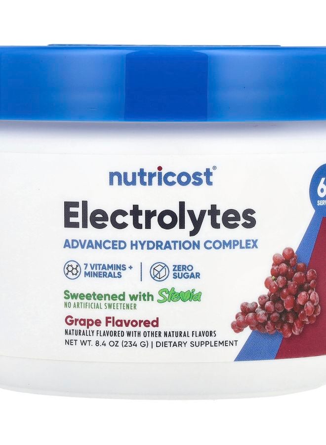 Nutricost Electrolytes Advanced Hydration Complex Grape 8.4 oz (234 g)