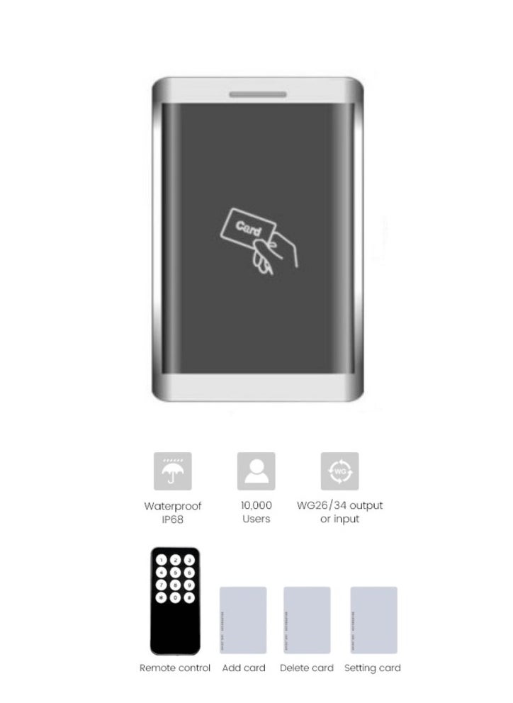 Bluefield standalone Access Control RFID Card Reader Only  - Image 3