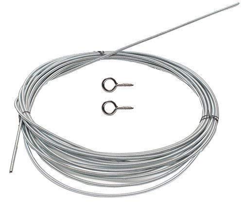 Pmw - Net Curtain Wire Spring Cord Kit with Hooks and Eyes - Silver(2 m) - Image 4
