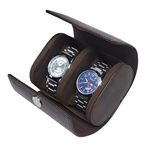 essart Luxury Watch Roll Case – Travel Watch Organizer-Watch Travel Case for 2 Watches | PU Leather Portable Gift Box for Watch Collectors - Image 1