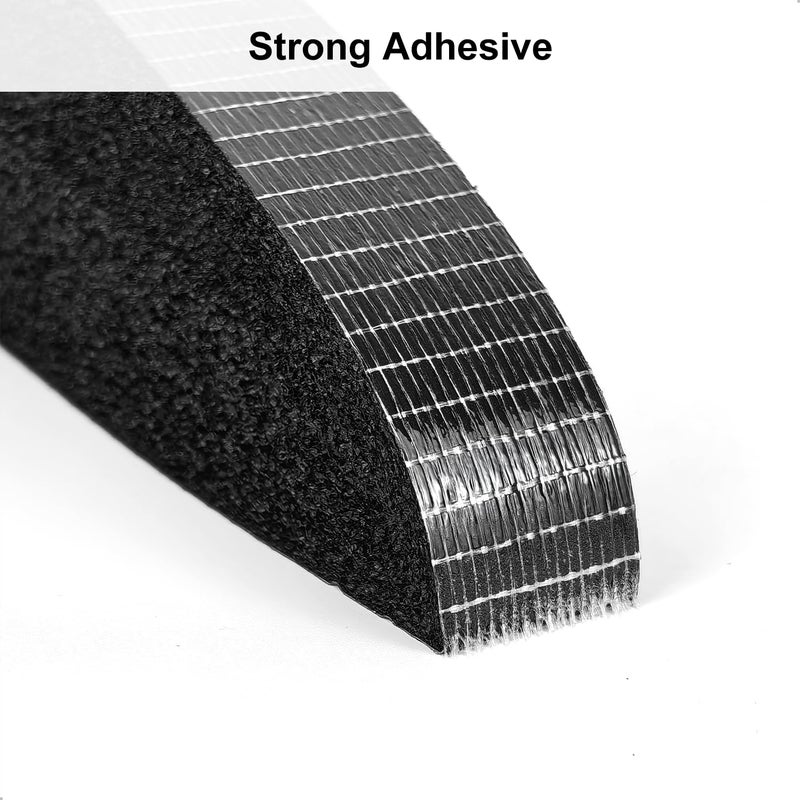 Topiverse Weather Stripping Door Seal Strip, 1 in x 1 in, AC Insulation Tape, Strong Adhesive, High Reslilience, Weatherproof, Reduce Noise, Gap Filler, Foam Insulation Tape for Doors and Windows - Image 4