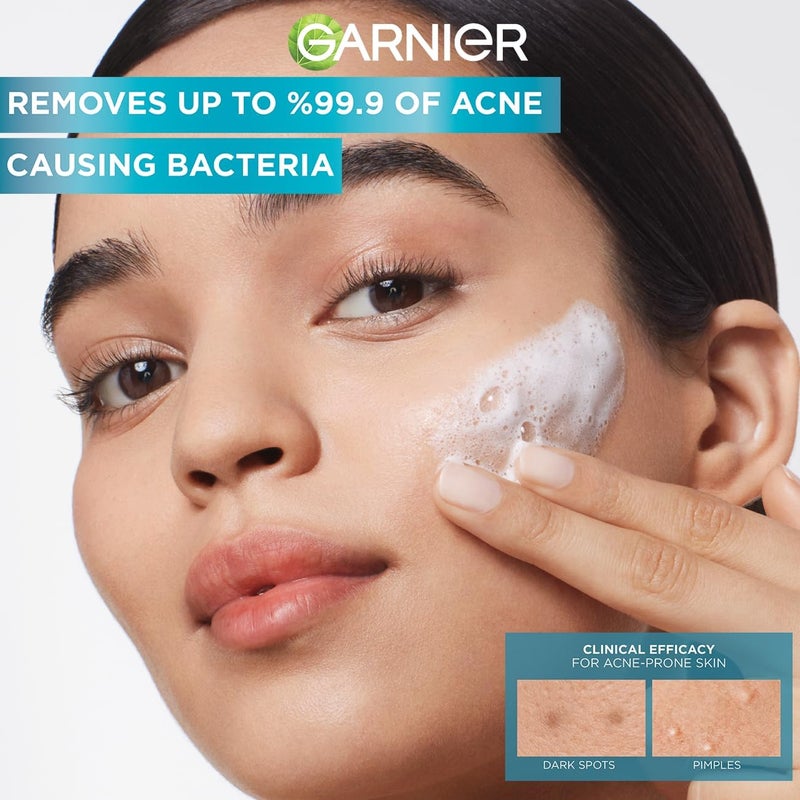 Garnier Skinactive Fast Clear 3-in-1 Face Wash, For Acne Prone Skin, with Salicylic Acid and Vitamin C, 150ml - Image 5