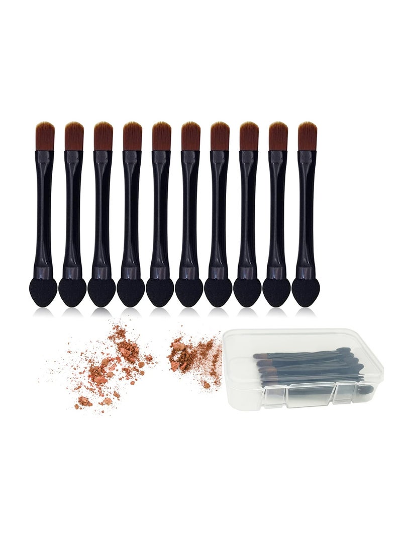 Vosaidi Eyeshadow Brushes Makeup Brushes 10pcs Eyeshadow Sponge Dual Sides Eyeshadow Applicator Travel Eyeshadow Brush Concealer Brush - Image 1