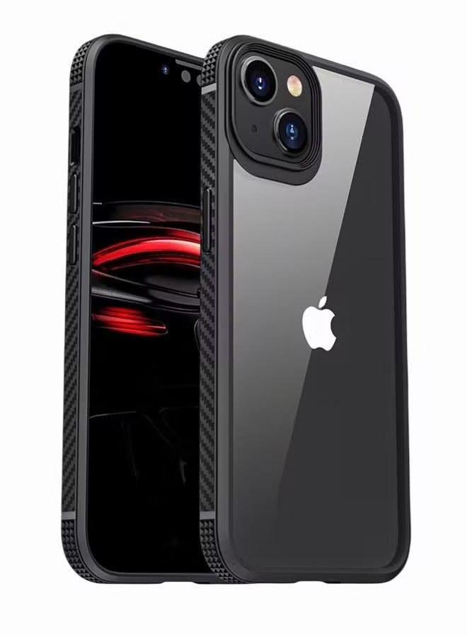 IAF Clear Case for iPhone 14/14 Plus Military-Grade Drop Protection Anti-Yellowing Slim Phone Case Hard Back TPU Bumper Shockproof Anti-Scratch Cover - Image 1