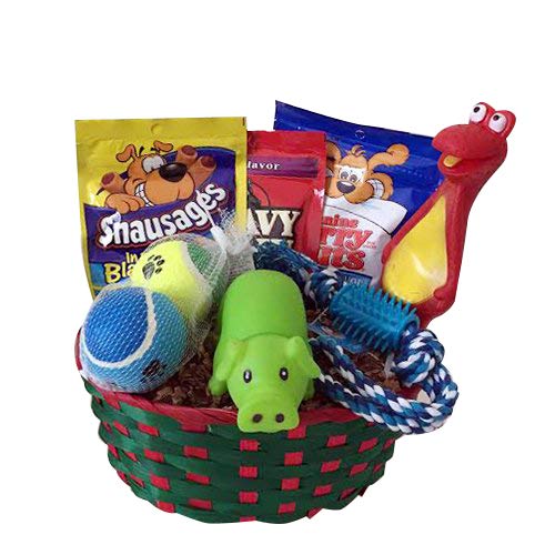 JOICE GIFT Dog Puppy Gift Box Basket Set Treat Crew Toys Package - Image 2