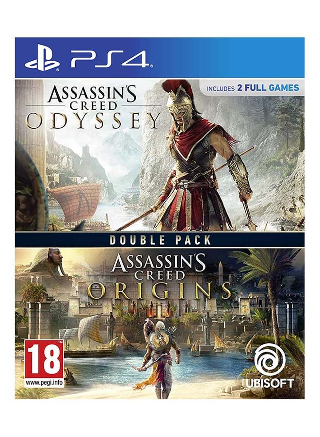 أوبيسوفت حزمة مزدوجة من ‎‎لعبة الفيديو "Assassin's Creed Origins" + لعبة الفيديو "Assassin's Creed Odyssey" (لجهاز الألعاب بلايستيشن 4) - مغامرة - playstation_4_ps4 - Image 1