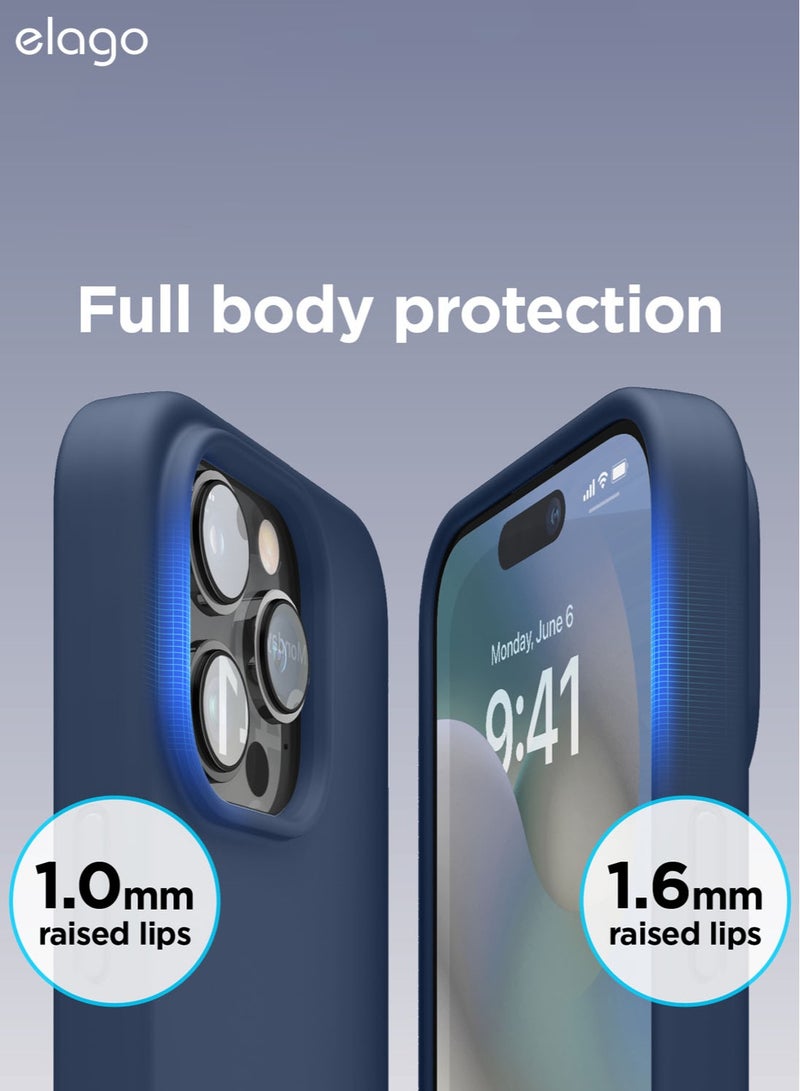 Elago Silicone Case Cover for iPhone 14 Pro MAX - Jean Indigo - Image 3