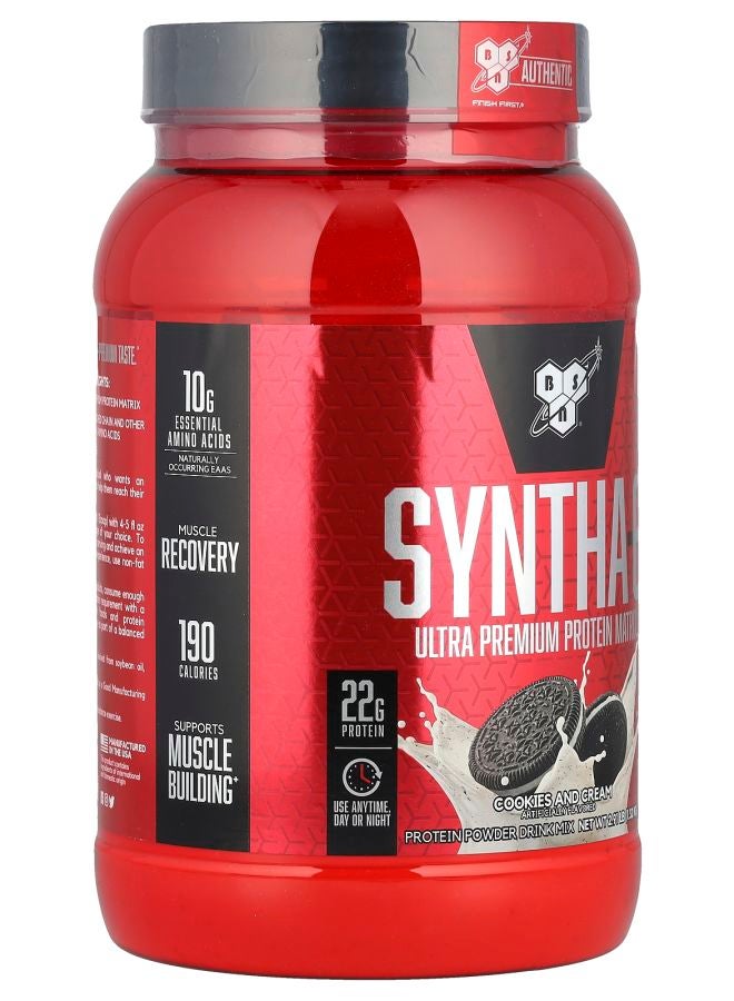 BSN سينثا-6® ماتريكس بروتين فائق الجودة بنكهة الكوكيز والكريمة 2.91 رطل (1.32 كجم) - Image 2