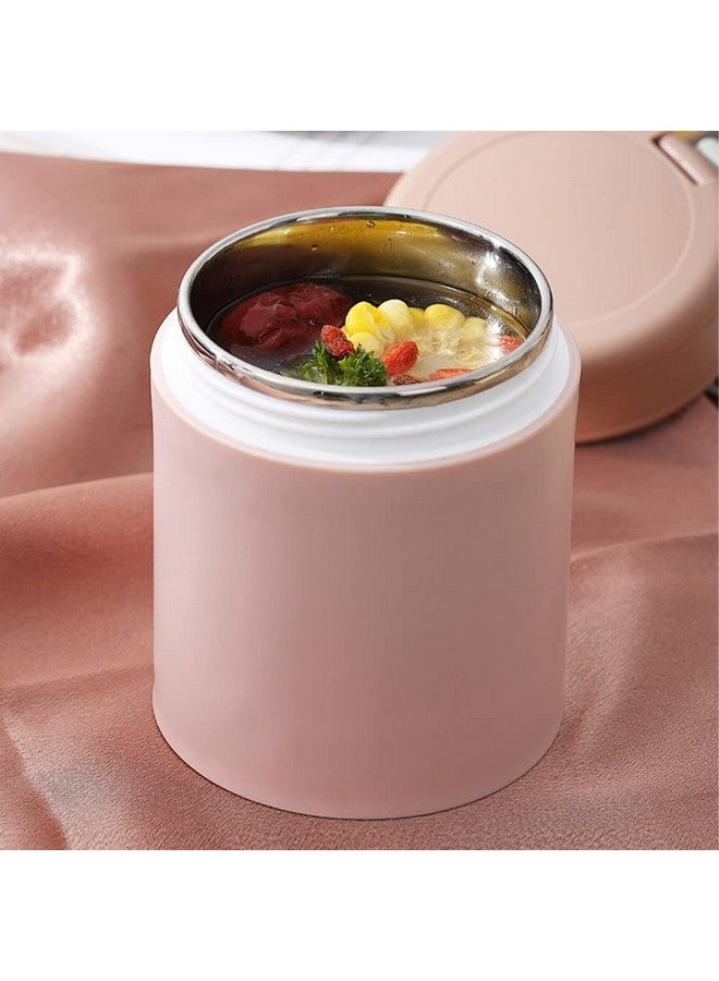 ZOKIXTO Oatmeal Yogurt Container, Overnight Oats Containers With Lids And Spoon, Stainless Steel Insulated Food Container, 2-Tier Parfait Cup Milk Container For Breakfast Lunch (Pink), 800Ml - Image 4