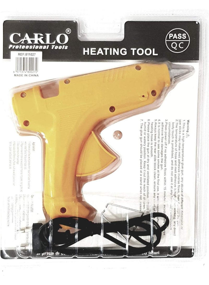 CARLO ROSSI CARLO Professional Hot Melt Glue Gun with 5 Pieces Glue Stick - 60W - Image 3