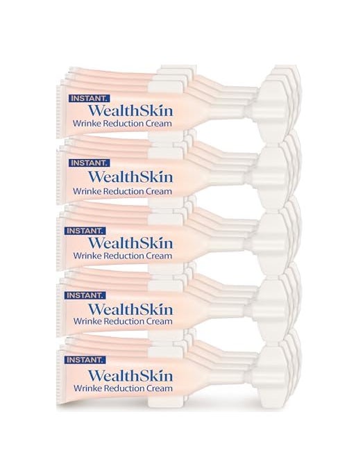 Wealthskin Instant Rapid Wrinkle Eye Cream  Temporary Effects Firm and Lift Under Eye Bags and Reduction Puffiness and Remover Dark Circles  60 Second Tightener 20Tubes 06 Fl Oz Pack of 1 