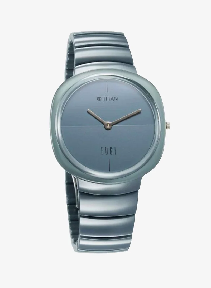 تيتان Unisex's Ceramic Analog Watch 1841QC07 - 38 mm