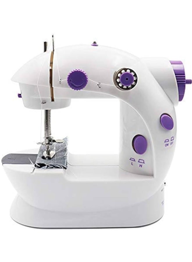 Bastec Mini Portable Handheld Sewing Machines Household Multifunctional Clothes Fabrics Electric Sewing Machine White - Image 1