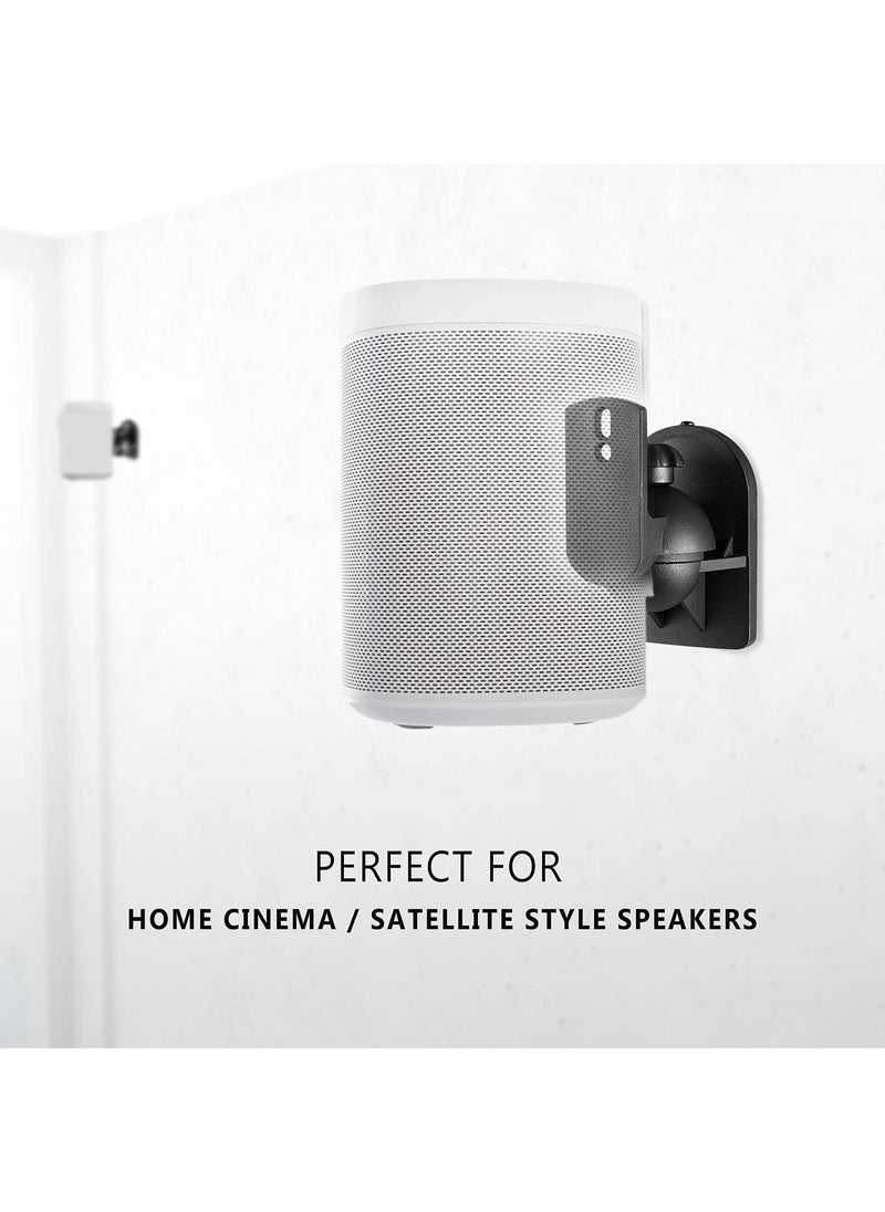 WALI WALI Speaker Wall Mounts, Bookshelf Speaker Wall Mount Brackets, Surround Sound Speaker Mounts, Hold up to 7.7 lbs, (SWM402), 4 Pack, Black  - Image 5