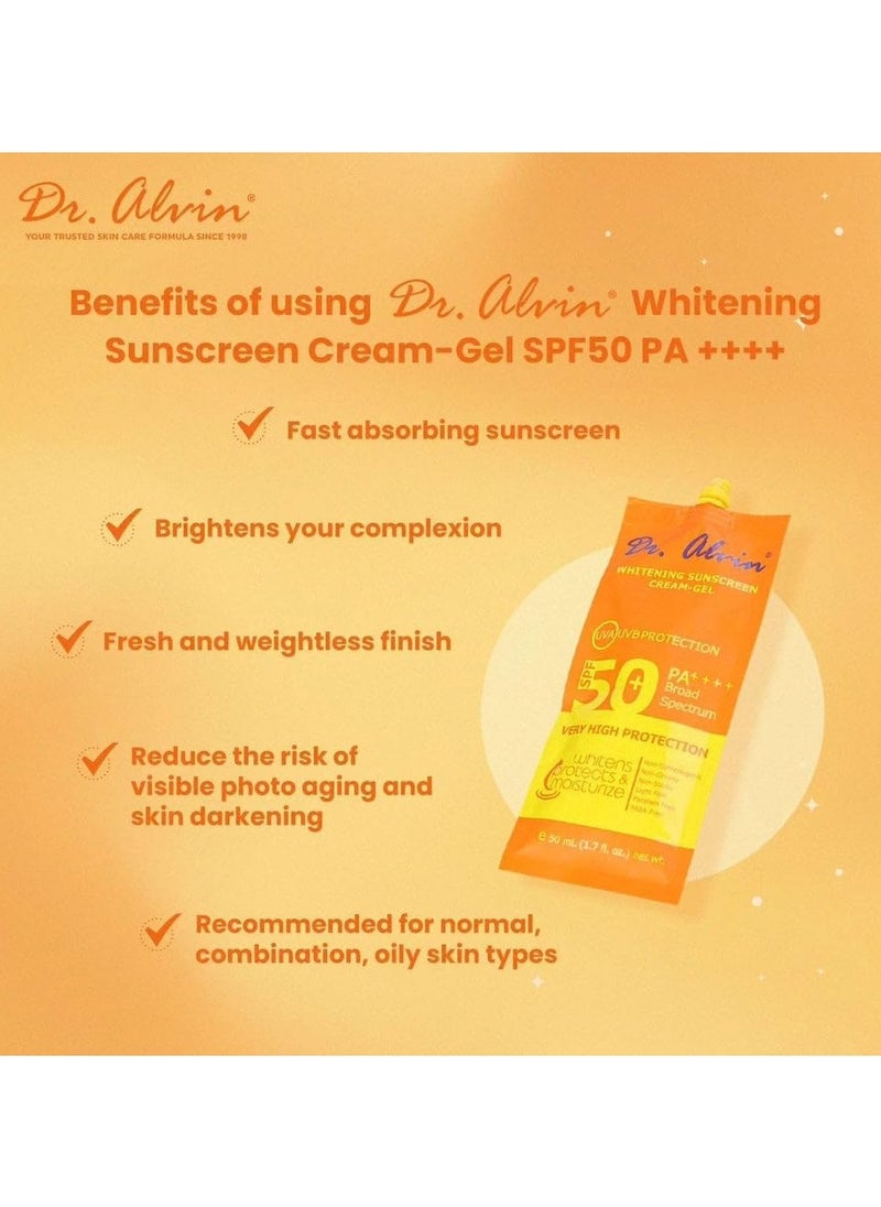 Dr. Alvin - Whitening Sunscreen Cream Gel 50ml - Image 1