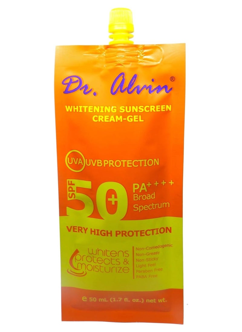 Dr. Alvin - Whitening Sunscreen Cream Gel 50ml - Image 1