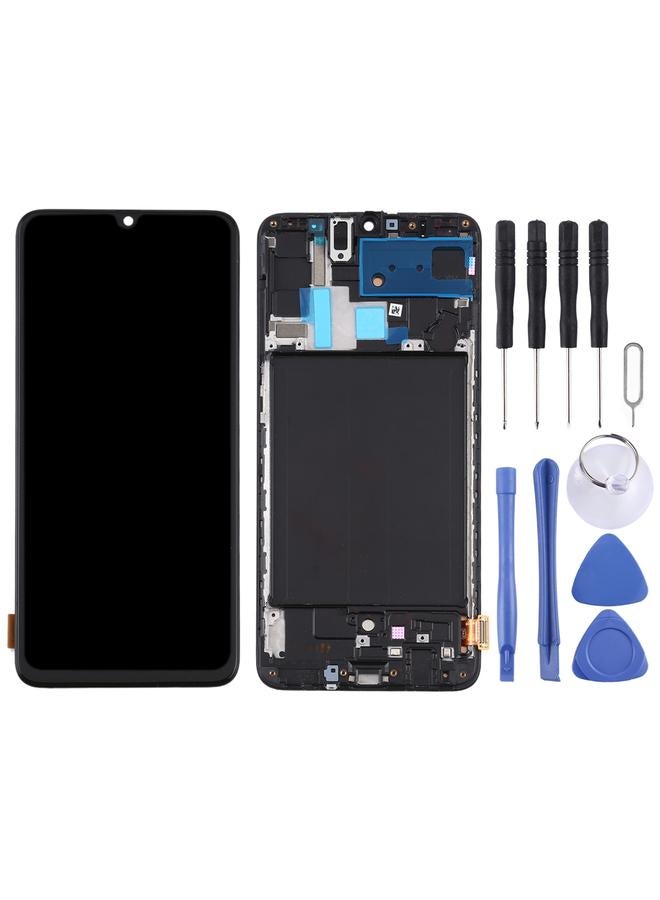 erorex Replacement TFT LCD Screen for Samsung Galaxy A70 Digitizer Full Assembly with Frame, Not Supporting Fingerprint Identification Black - Image 2