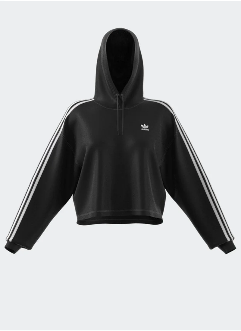 adidas Originals Adicolor 3 Stripe Short Hoodie