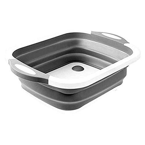 HETARMI ENTERPRISE Hetarmi 3 in 1 Folding Drain Basket Collapsible Colander Vegetable Fruits Washing Strainer Kitchen Foldable Cutting Board Basket Multi Color - Image 1