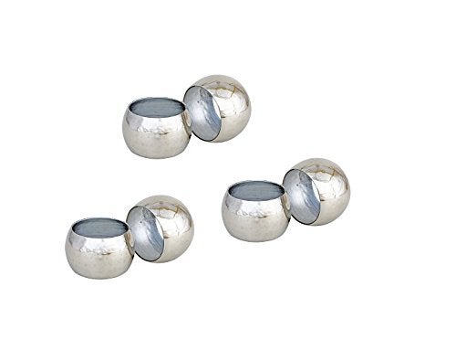 Smartserve Stainless Steel Groove Napkin Rings Set of 6pcs - Image 2