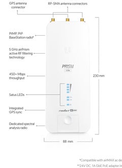 Ubiquiti Networks RP-5AC-GEN2-US 5 GHz Rocket AC Prism Gen 2, White - pzsku/Z3A5390E57AC2B8E991E5Z/45/1741423036/397a0d87-1d09-4318-9a0c-dc594e21436b