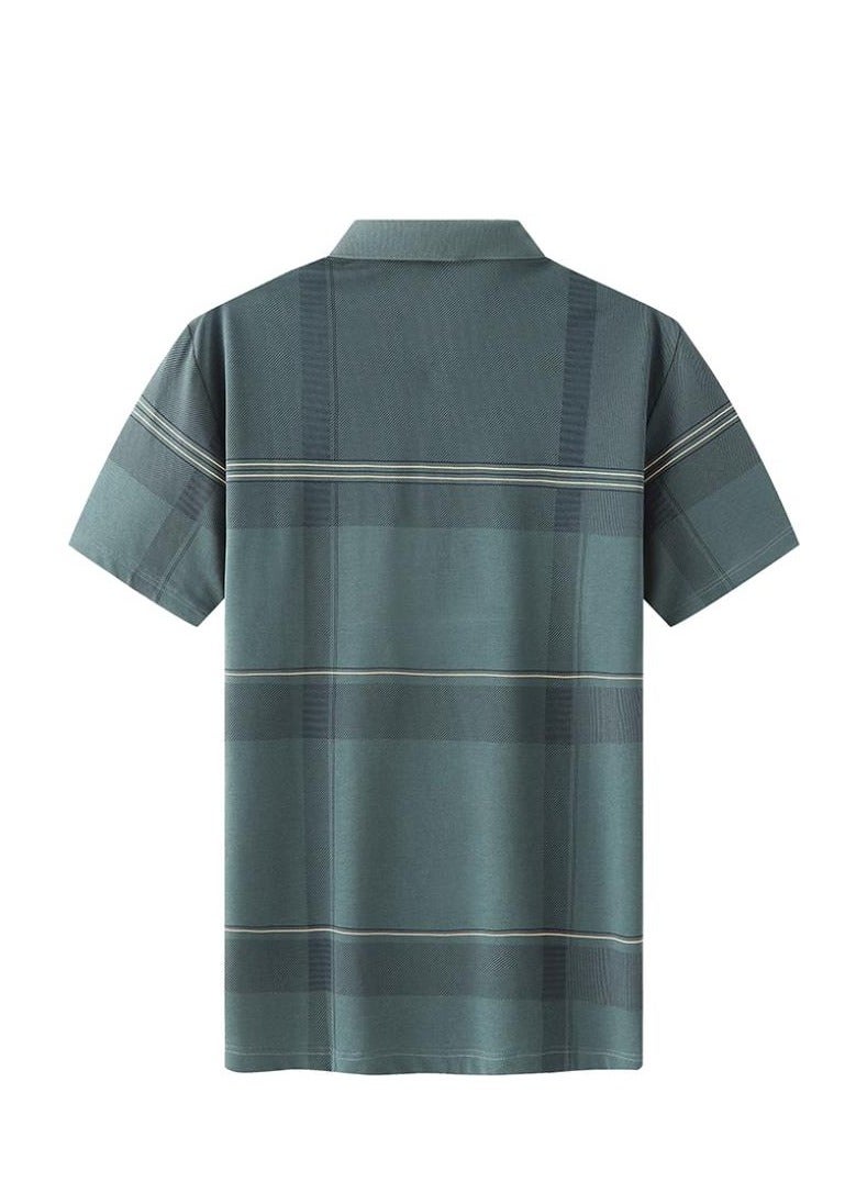 AOKANG Men's Elastic Breathable Short Sleeve Polo - Image 2