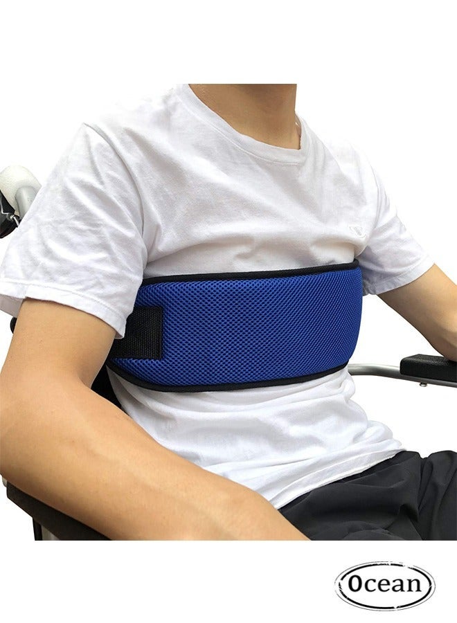Ocean Wheelchair Seat Belt Adjustable Medical Wheelchair Safety Harness for Patient Caring, Cushion Harness Straps with Easy Release Buckle  - Image 1