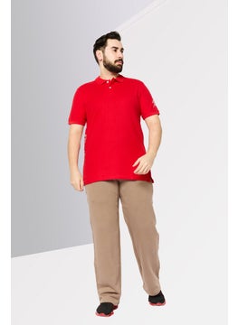 Plein Sport Men Sportswear Fit Short Sleeve Outdoor Polo, Red  - Image 2