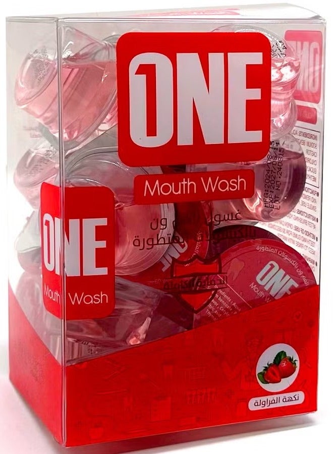 وان غسول الفم بالكبسولات المتطورة بنكهة نكهة الفراولة من ذا ون تاتش 20 كبسولة 15 مل - Image 2