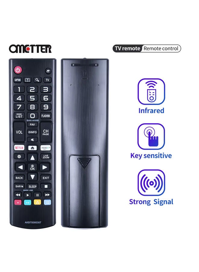 OMETTER New Replacement for AKB75095307 Remote Control - fit for TV 32LJ550B 55LJ5500 55UJ6050 43UJ6200 43UJ6500 43UJ6560 49UJ6500 - Image 1