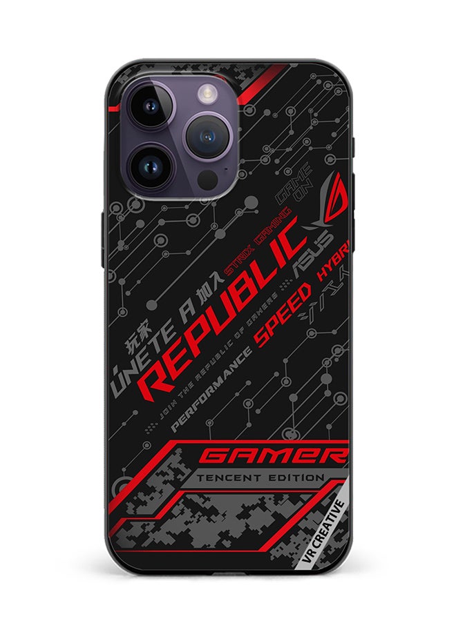 VR CREATIVE Protective Case Cover For Apple iPhone 16 Pro Max Gamer Tencent Edition Design Multicolour