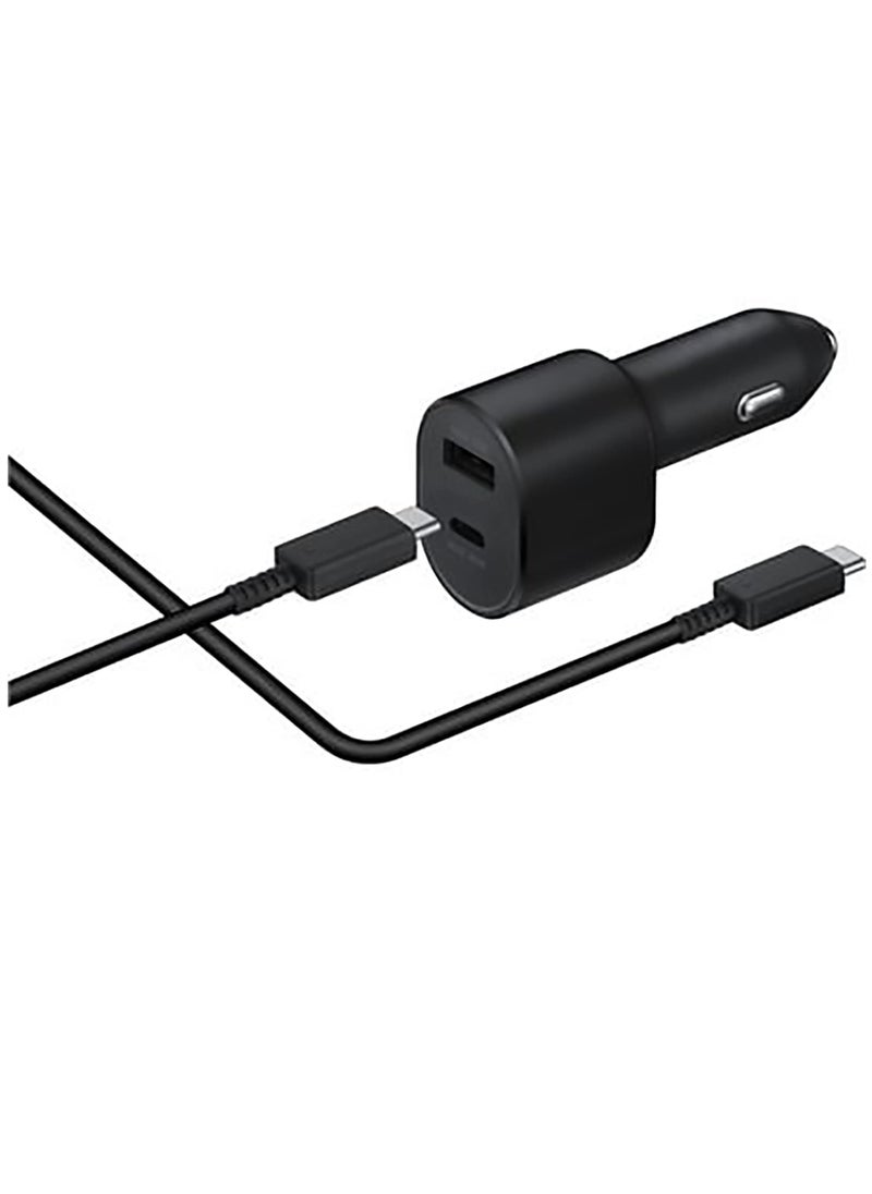 Generic - 45W Super Fast Dual USB Car Cha rger, Dual Ports Power Adapter for Samsung, for iPhone, for iPad, for Quick Cha rge in Black - Image 1