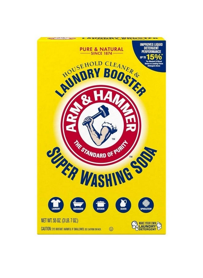 Arm & Hammer Household and Laundry Booster Super Washing Soda 55 oz 4739587 - Image 1