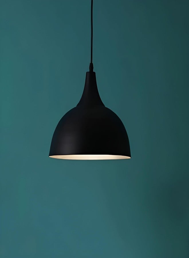 twixle Aluminium 10inch Big Size Dome Ceiling Hanging Lights for Dining Table, Lamp, Living Room Corner, Decorative,Home,Bedroom,Office,Cafe,Restaurantsand More, (Black) (Aluminium) (Without Bulb) - Image 3