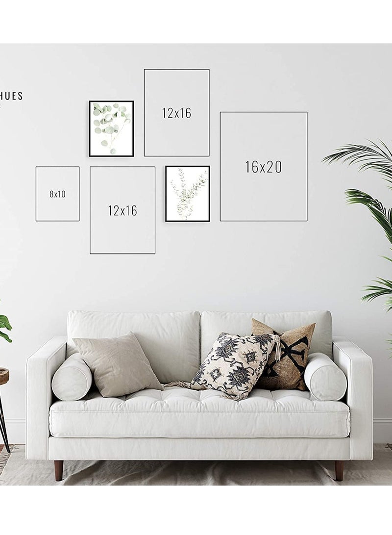Barakah Botanical Plant Wall Art Prints - Decor Pictures Minimalist Photo Kitchen Leaves Boho Leaf Eucalyptus Green Poster Set of 4 (8"x10", Unframed) - Image 3