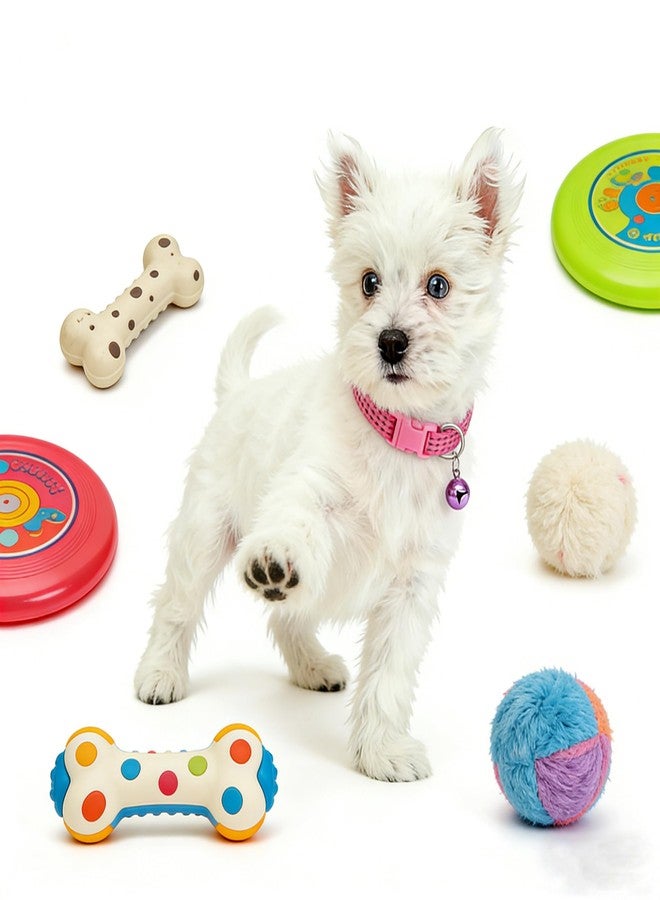 WeimoMonkey 2 Pack Pink XS Dog Collar with Bells, Puppy Collar Girl Dog Bell Collar Lace Adjustable for XXS Xs Small Pet Dogs Cats Animal Litter TinyKitten Female - Image 3