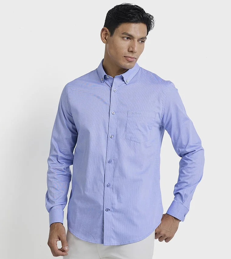 بين شيرمان Ben Sherman Men's Long Sleeve Striped Shirts