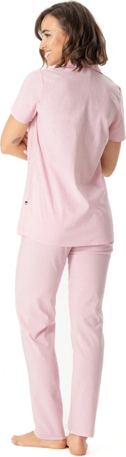 U.S. Polo Assn. Women's Short Sleeve Shirt Pajama Set, Viscose Fabric - Image 2