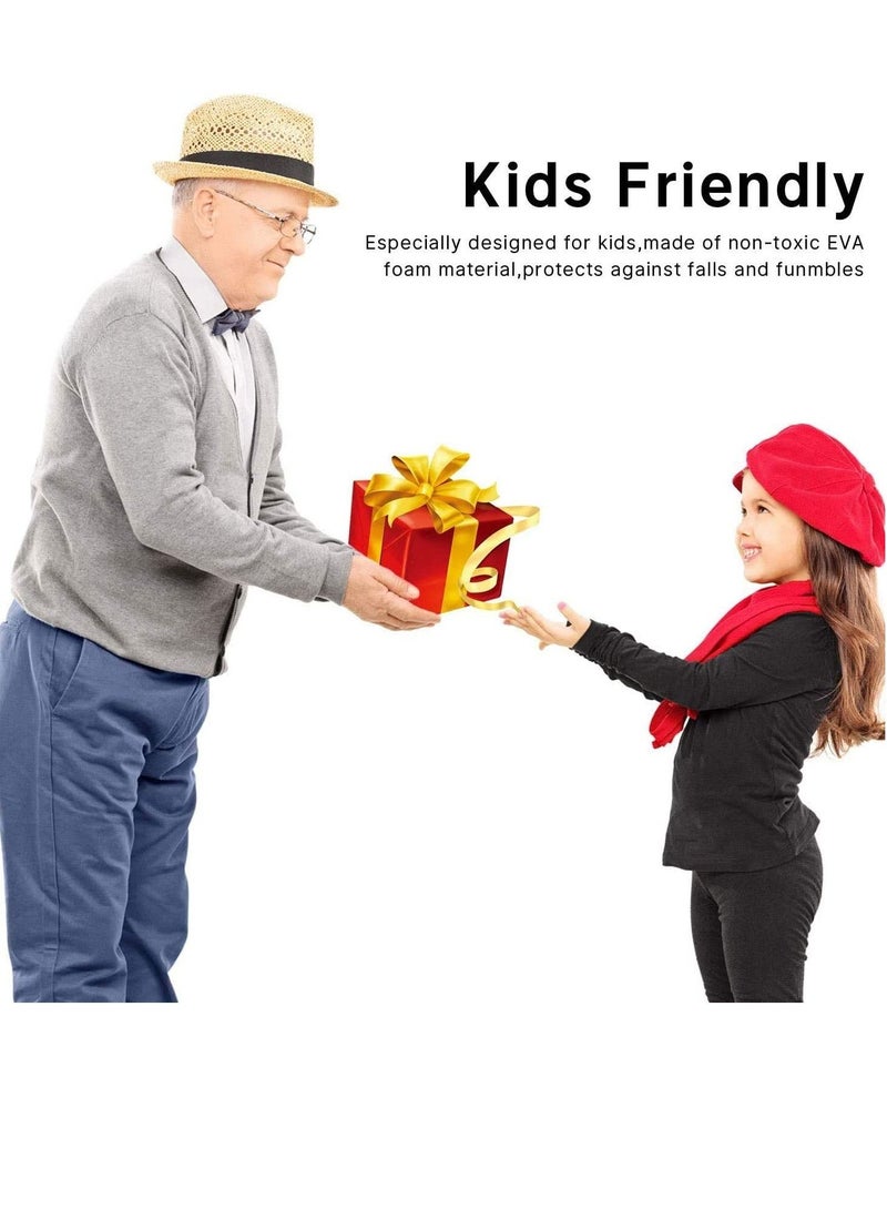 iPad 10.2 Case for Kids, iPad 8th 2020 Case, 3D Cute Cartoon Butterfly Cover Non-Toxic EVA Foam Wings Kickstand Kid-Proof Shockproof Bumper Girl Boy Gift for Apple iPad 7 8 Gen 10.2'' - Purple - Image 5