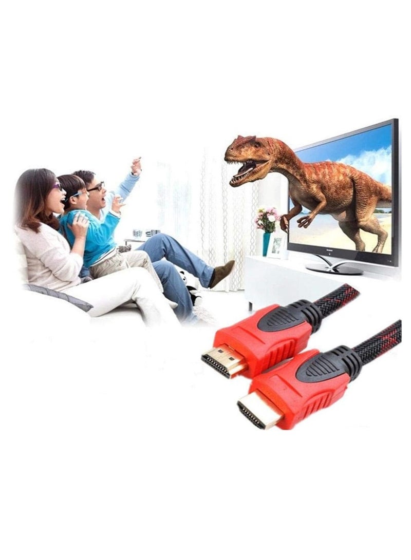 كراش كابل اتش دي ام آي 1.5 متر V2.0 لأجهزة بلوراي، 3 دي، 4 كيه، دي في دي، PS3،اكس بوكس، ال سي دي، اتش دي، 1080 بكسل اي اف  - Image 2