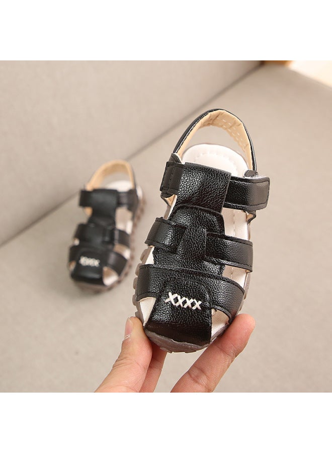 Summer New Style Children's Korean-style Boys' Sandals, Toddler Beach Shoes, Trendy Girls' Casual Closed-toe Sandals